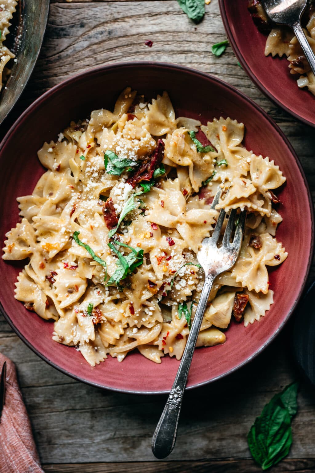 Vegan Sun-Dried Tomato Pasta - Crowded Kitchen