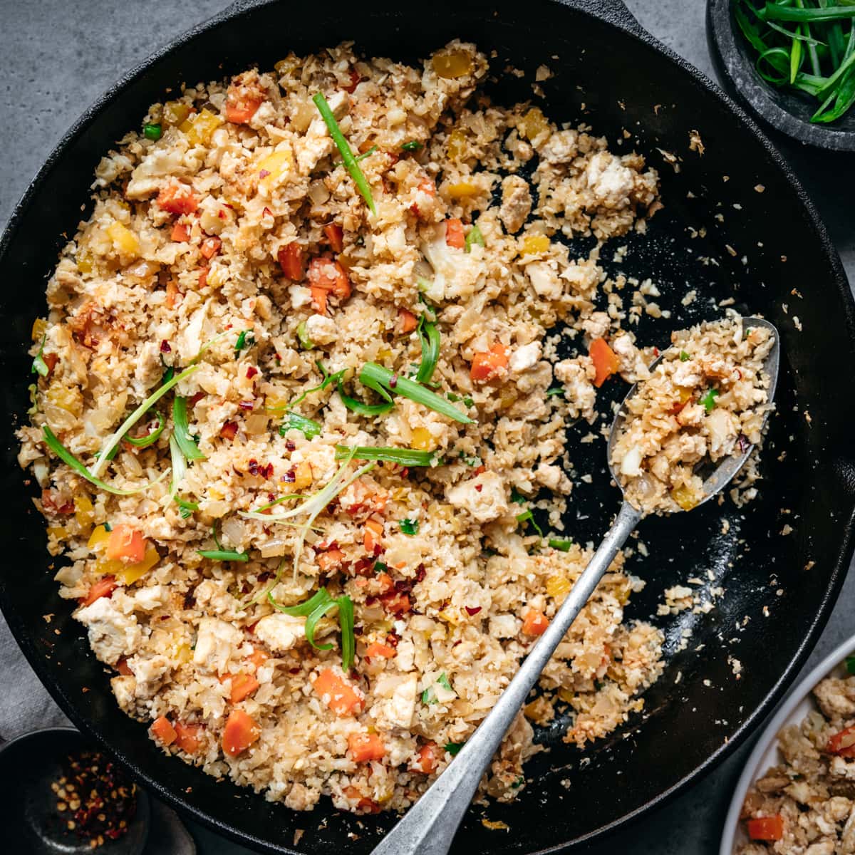 Cilantro Lime Cauliflower Rice - Crowded Kitchen