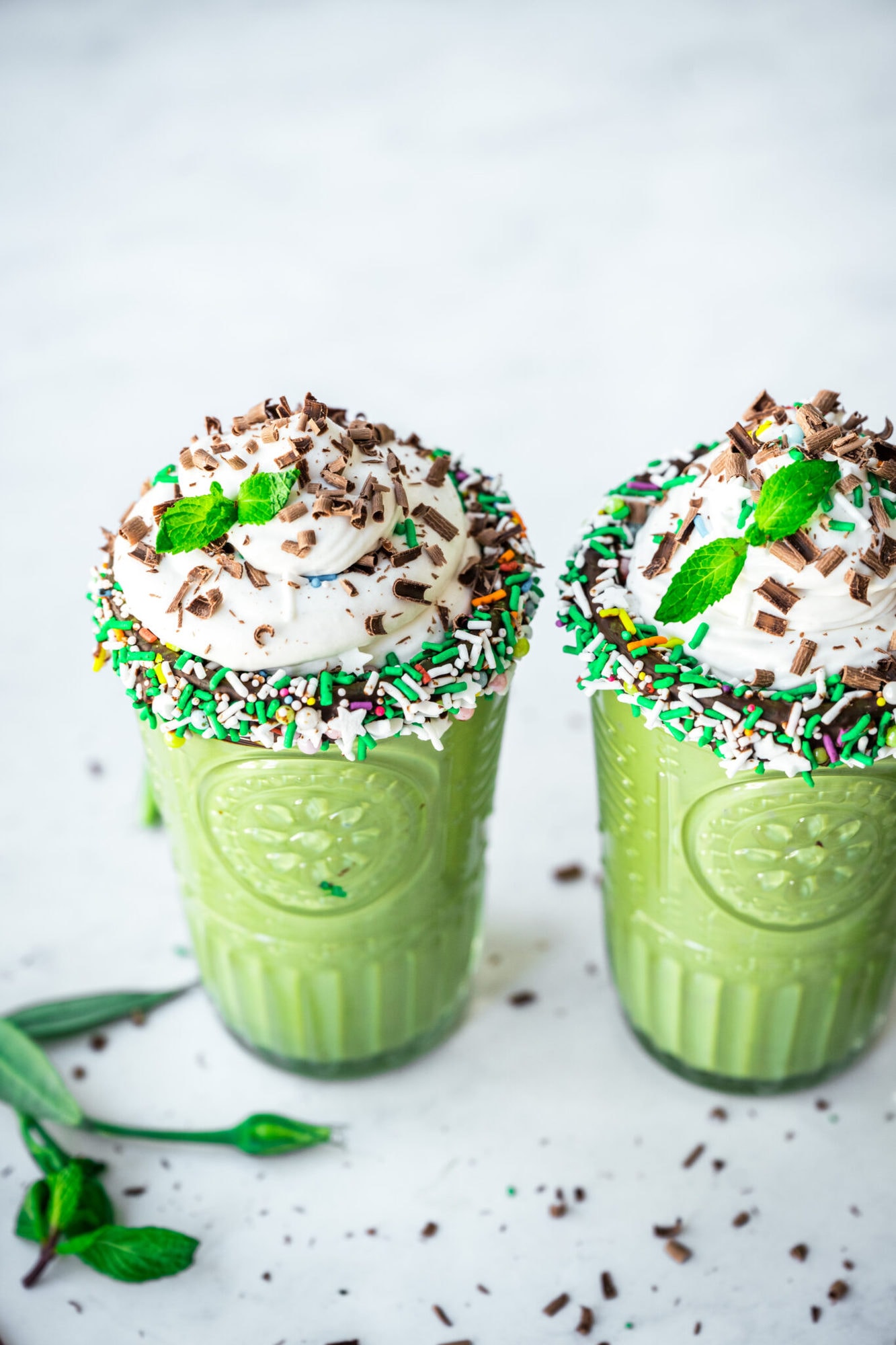 Healthy Shamrock Shake (Vegan) - Crowded Kitchen