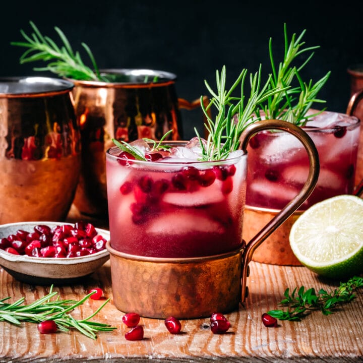 Pomegranate Moscow Mule Cocktail | Crowded Kitchen